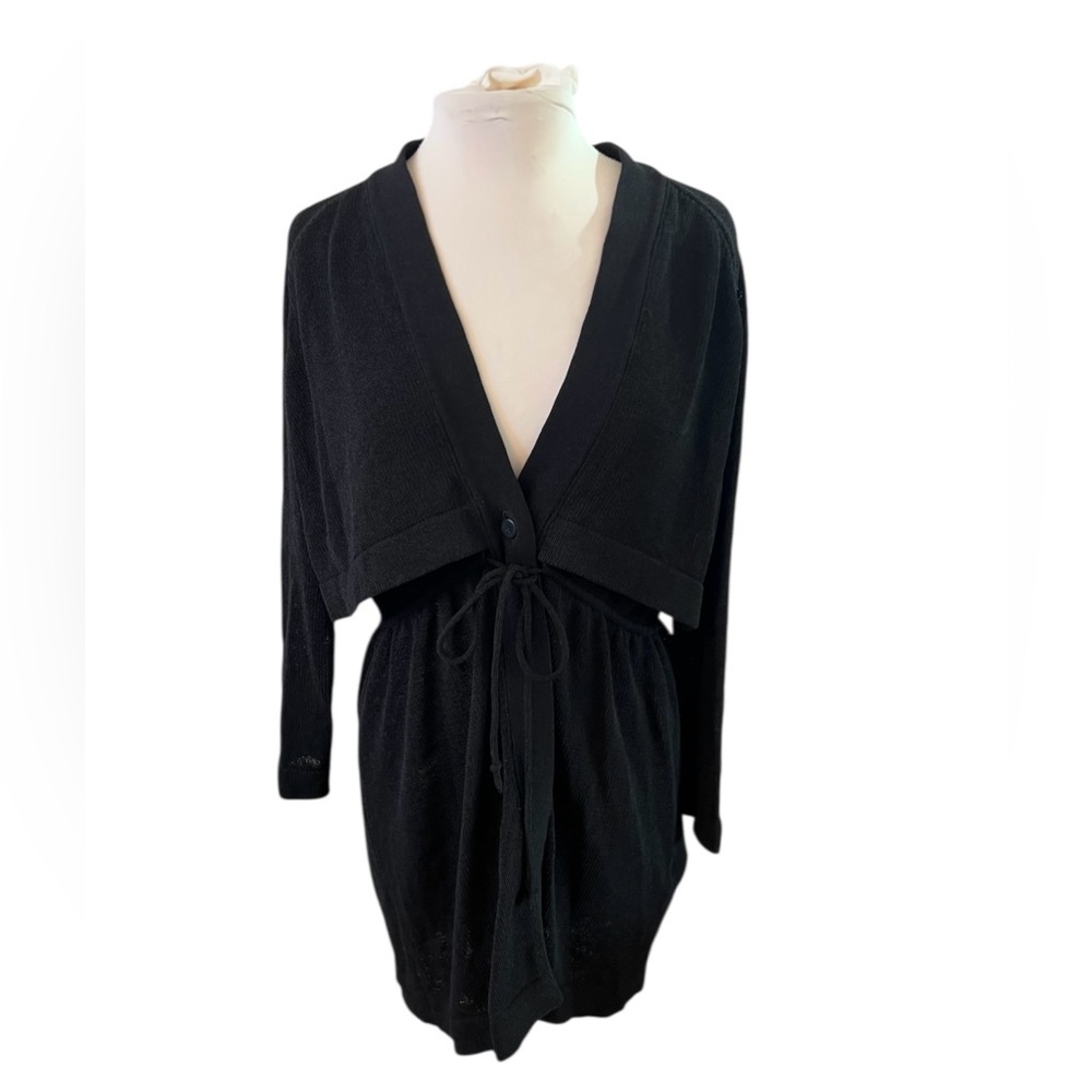 COS Drawstring Overlay Cardigan - Small